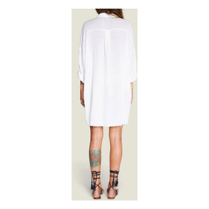 Maison Saint Julien – Mykonos Baumwoll-Gaze-Kleid | Ecru