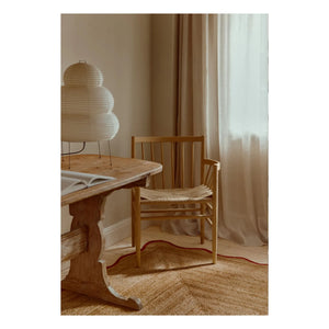 Layered - Clam jute rug | Matte black