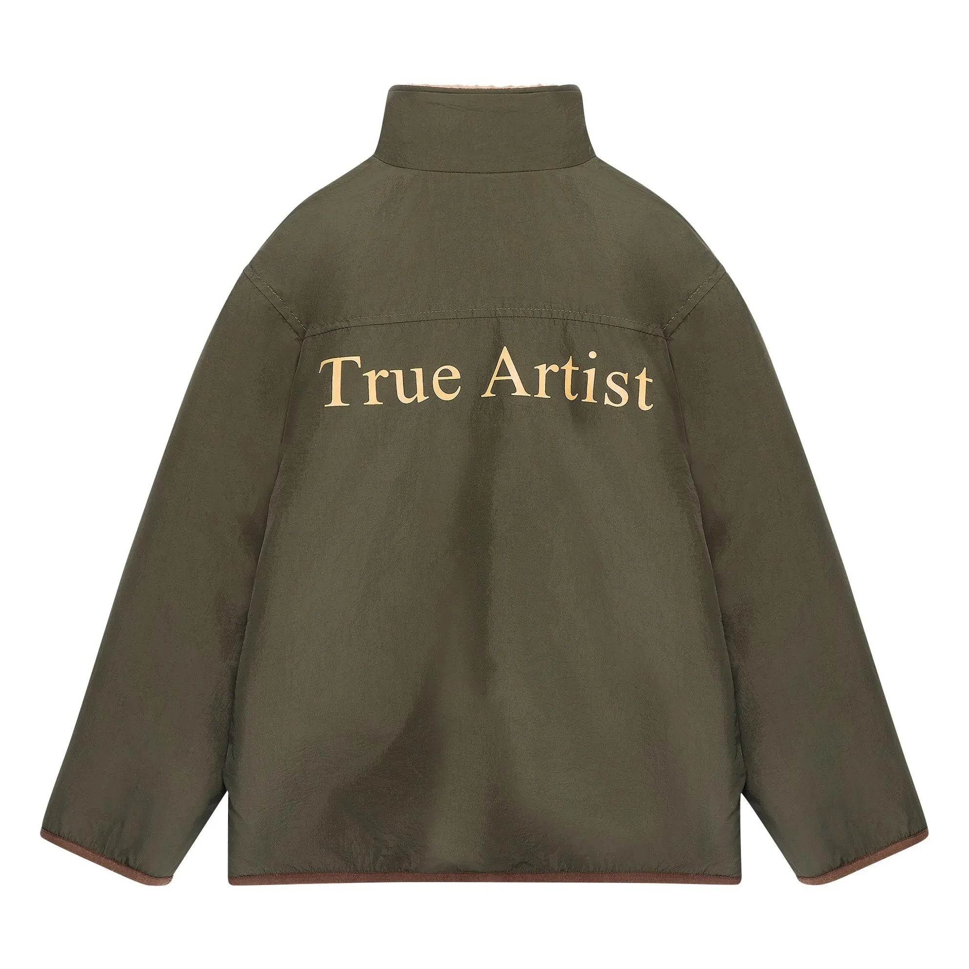 True Artist - N°3 Ters Çevrilebilir Sherpa Ceket | Kahverengi