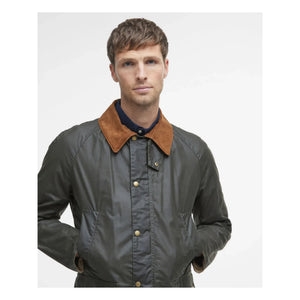 Barbour - Ashby Wax ceket | Zeytin yeşili