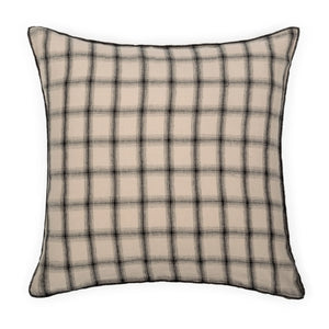 Le Monde Sauvage - Highlands Gewaschener Leinenkissenbezug | Beige Rosa