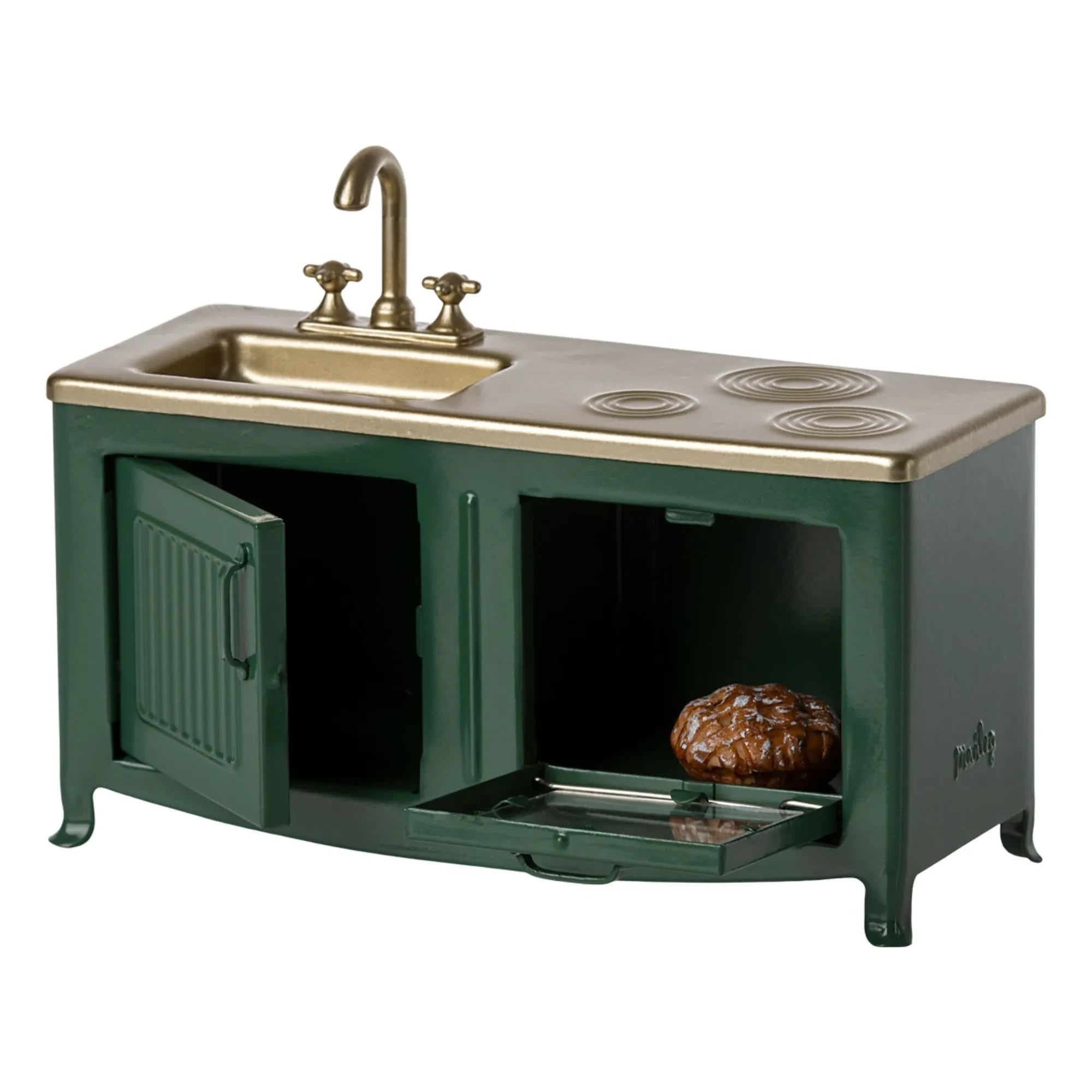 Maileg - Metal kitchen cabinet | Dark green
