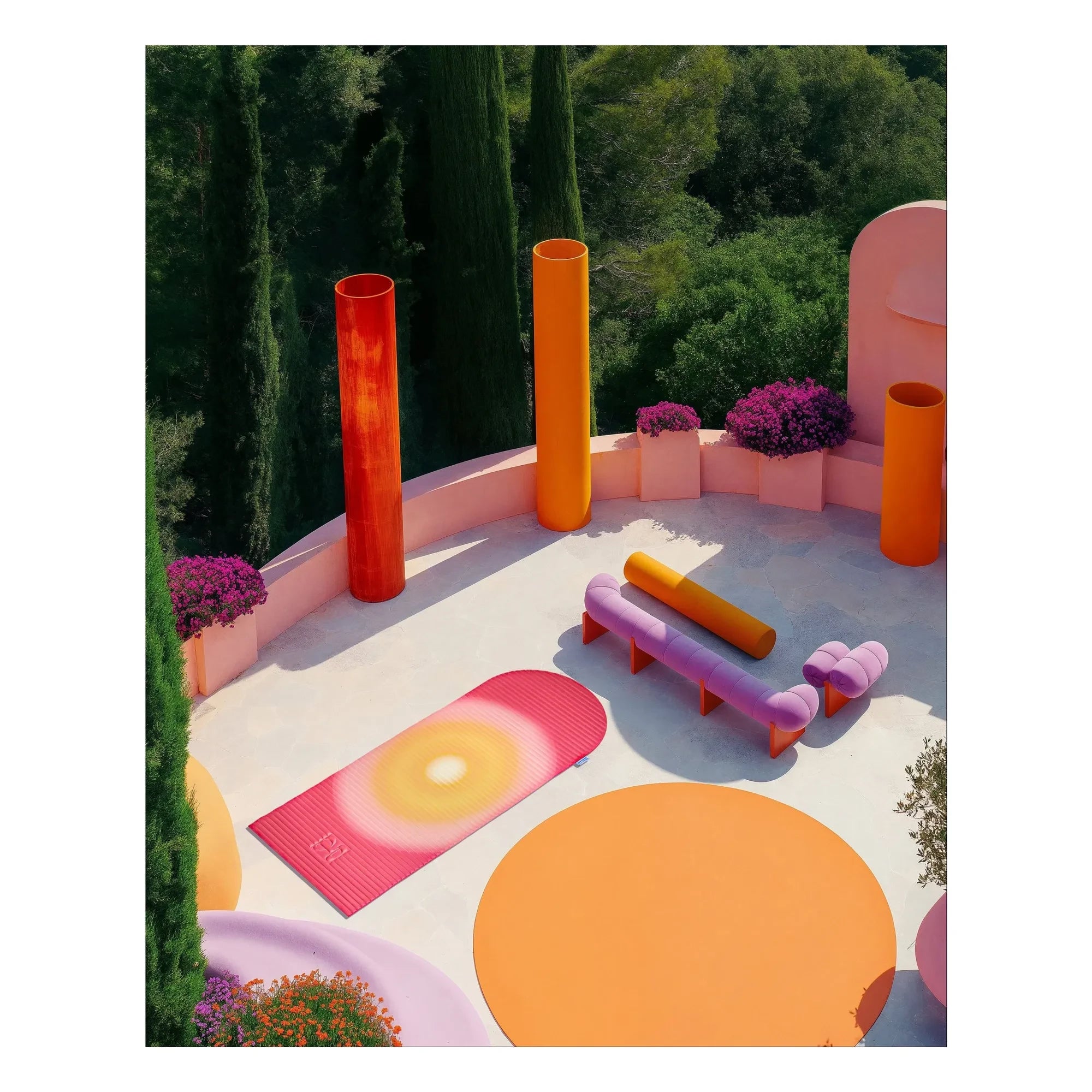 Hercule Studio - Archy Uchronia Sommer-Yogamatte | Rouge Brun
