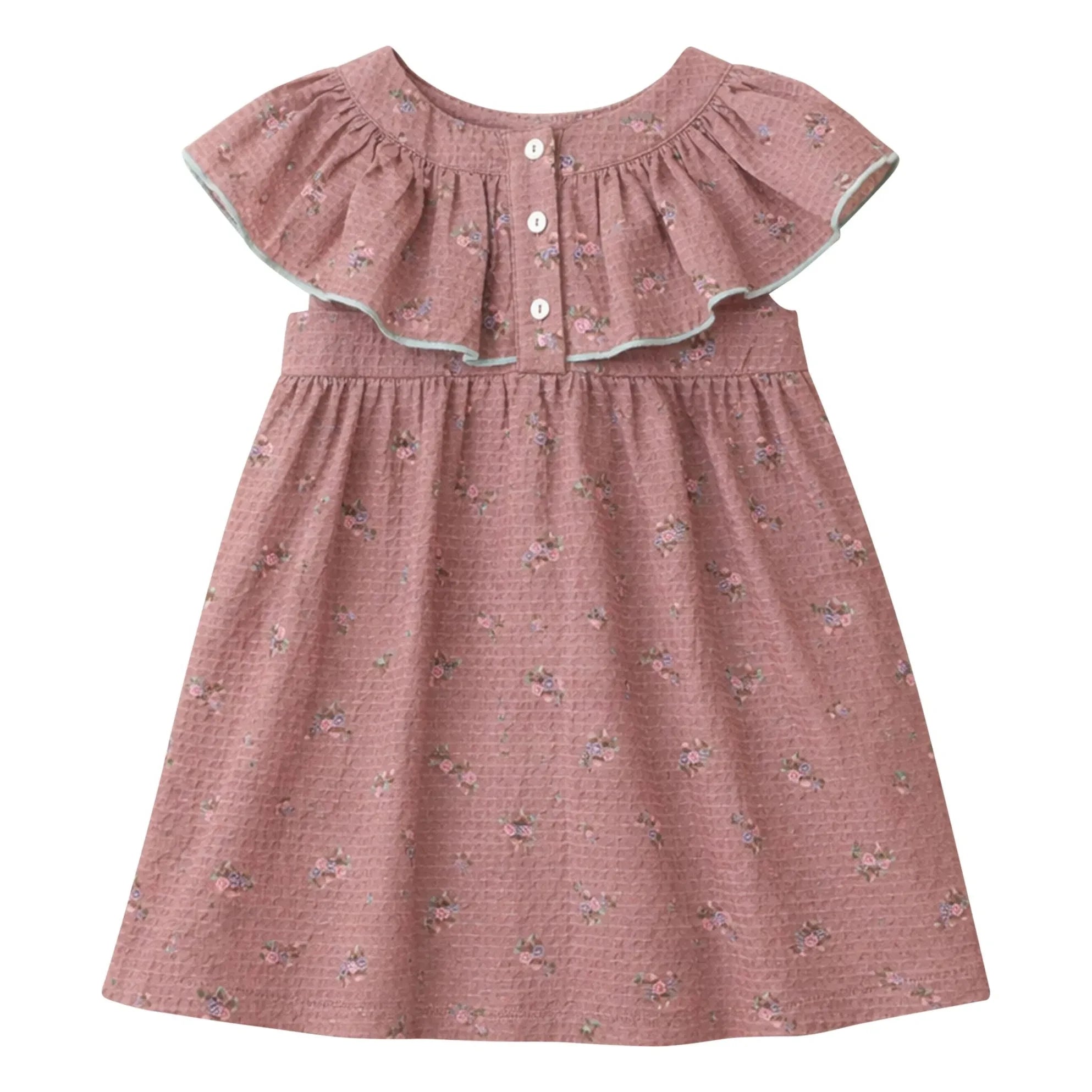 Lililotte - Renée Fleurie Bio-Baumwollkleid | Puderrosa