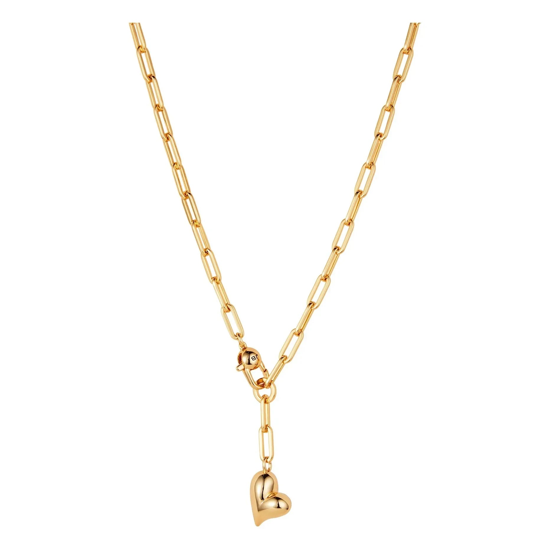 Jenny Bird – Flauschige Herz-Halskette | Gold