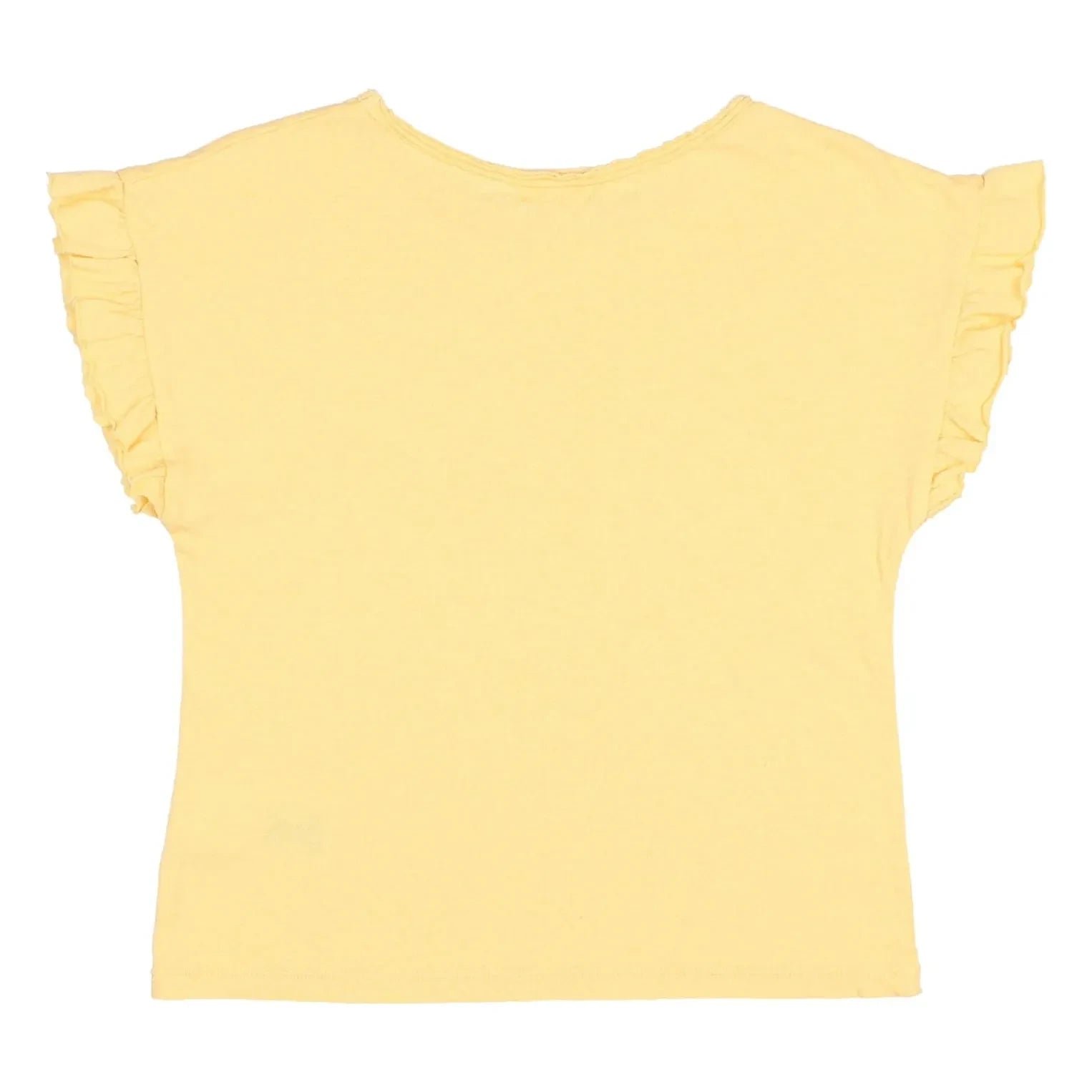 Búho - Keten fırfırlı T-shirt | Sarı
