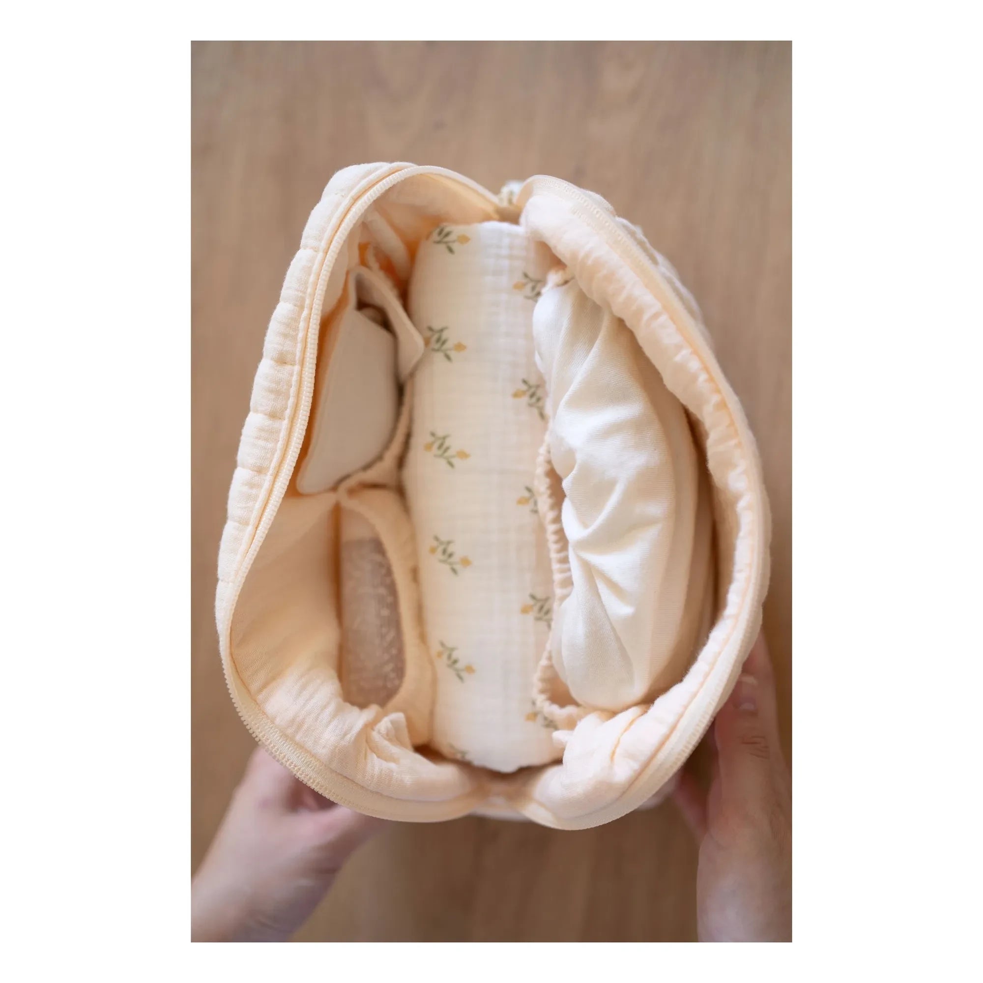 Soft Spot - Organic Cotton Cosmetic Bag | Vanilla