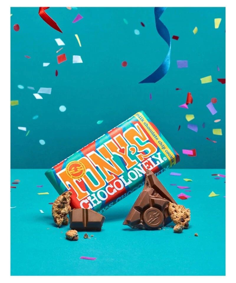 Tonys Chocolonely - Sütlü Kurabiye Parçalı Çikolata 180Gr-Dinossi