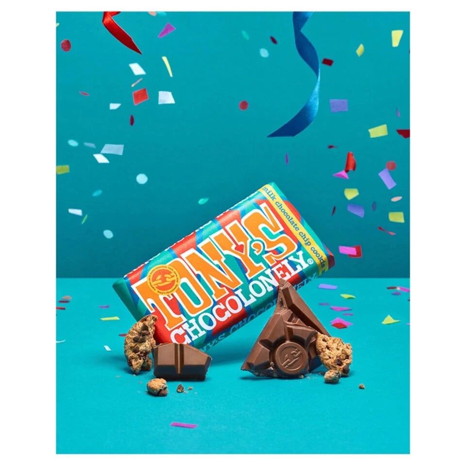 Tonys Chocolonely - Sütlü Kurabiye Parçalı Çikolata 180Gr-Dinossi