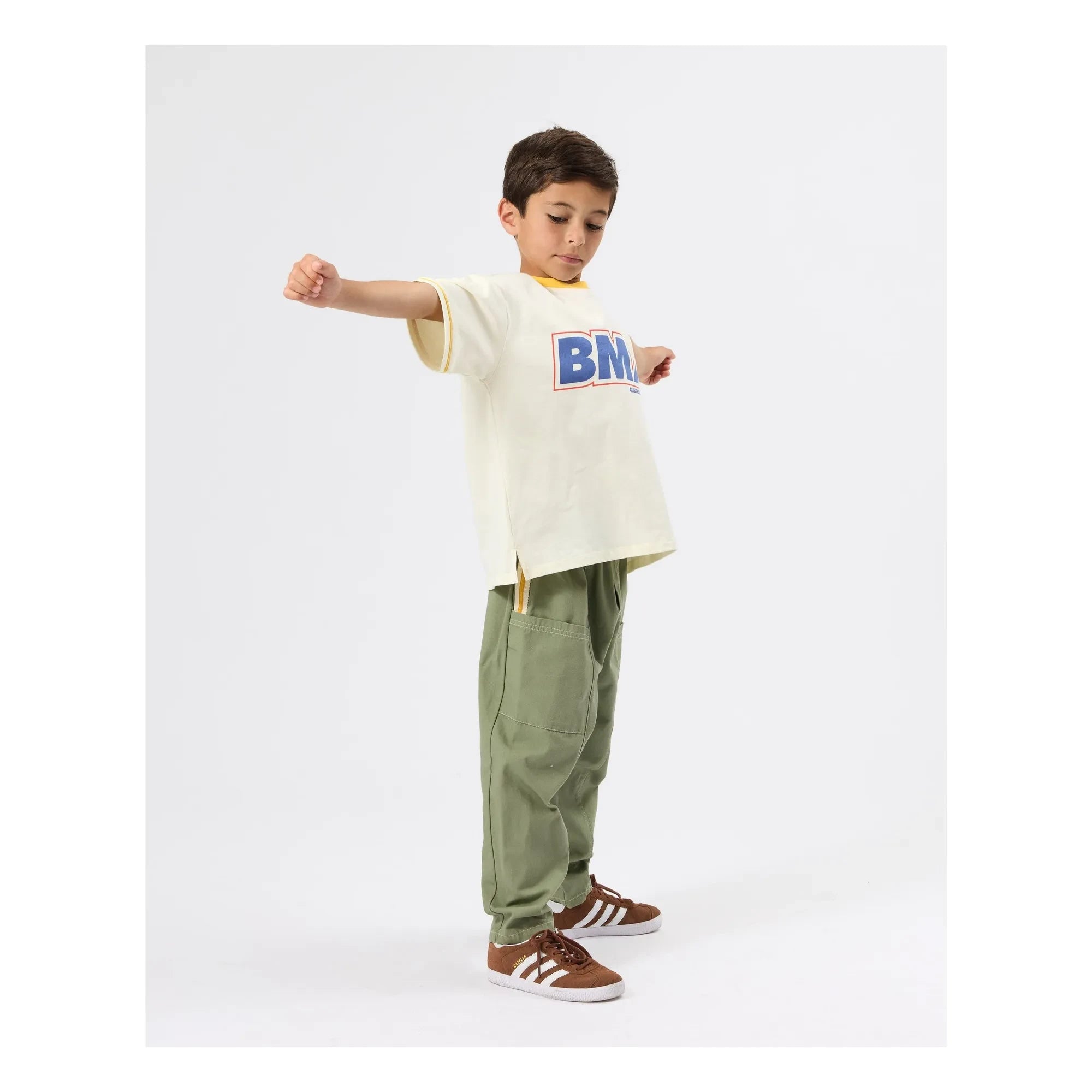 Goldie + Ace - Oversized BMX T-Shirt | Cream