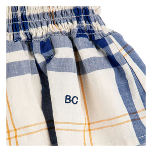 Bobo Choses - Tartan Etek Organik pamuk | Beyaz
