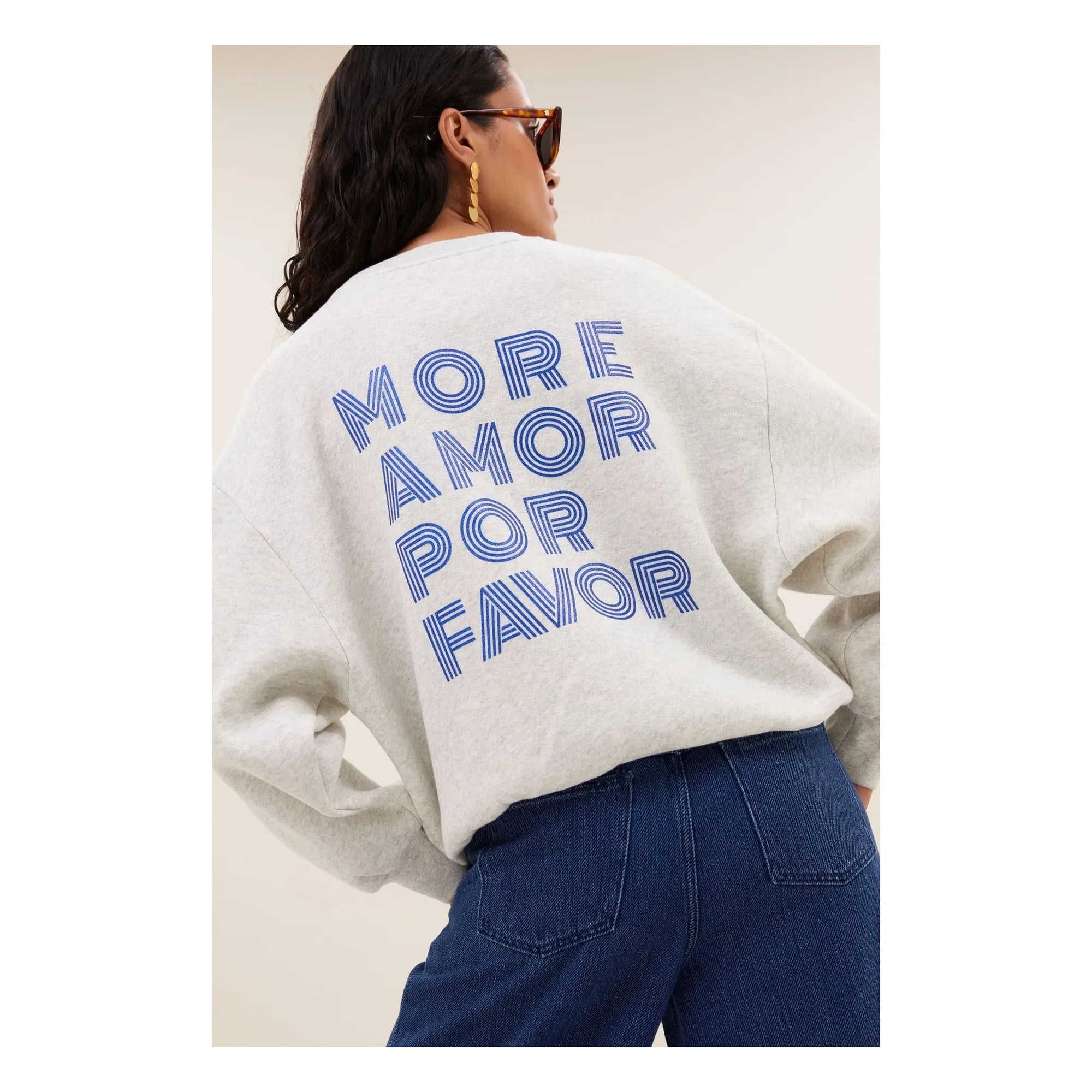 By Bar - Lili Amor organik pamuk sweatshirt | Heather grey