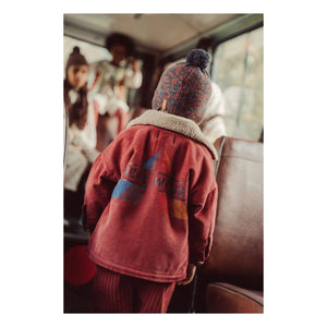 Piupiuchick - Here We Go Kadife Organik Pamuk Ceket | Bordo