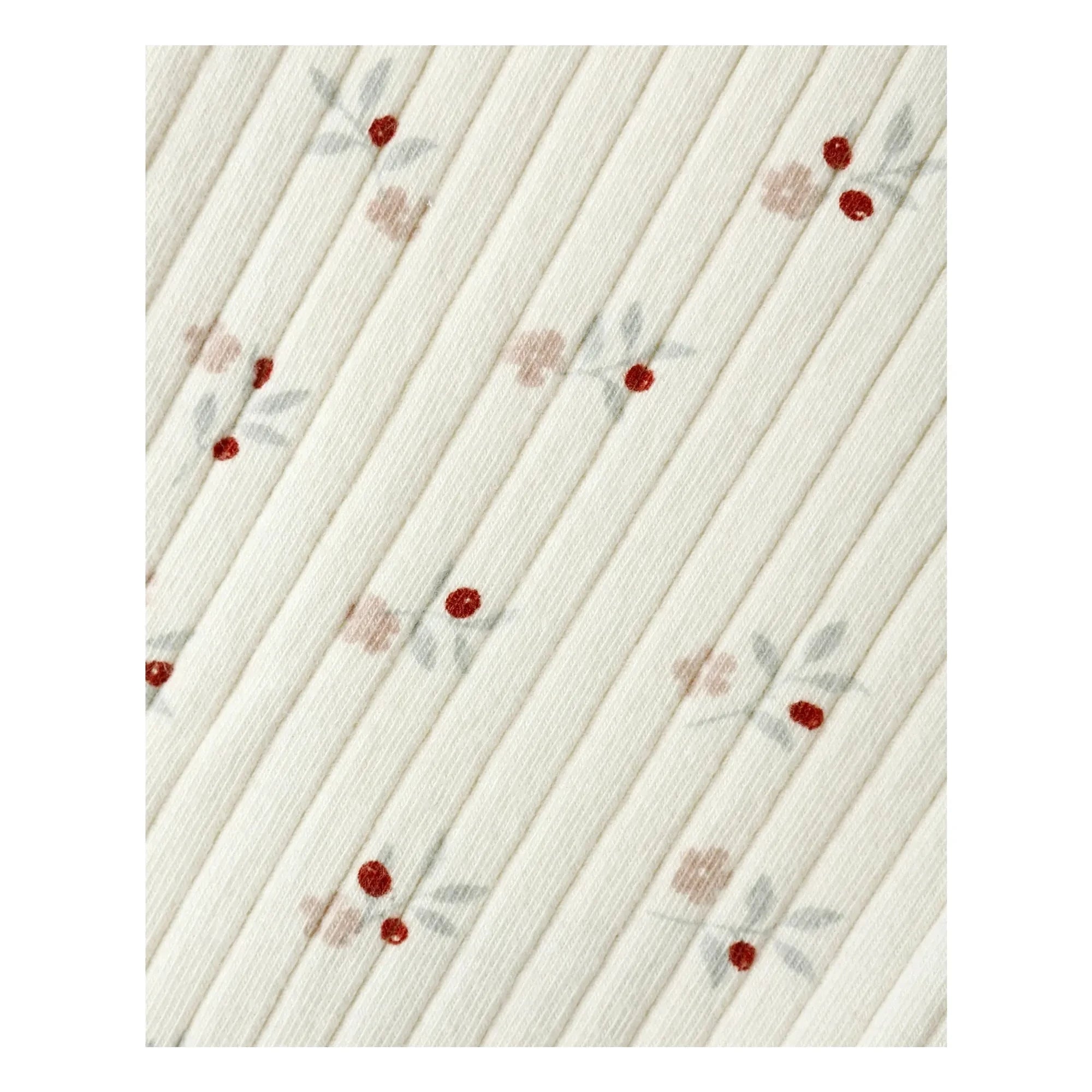 Rylee + Cru - Gerippte Leggings mit Blumenmuster | Ecru