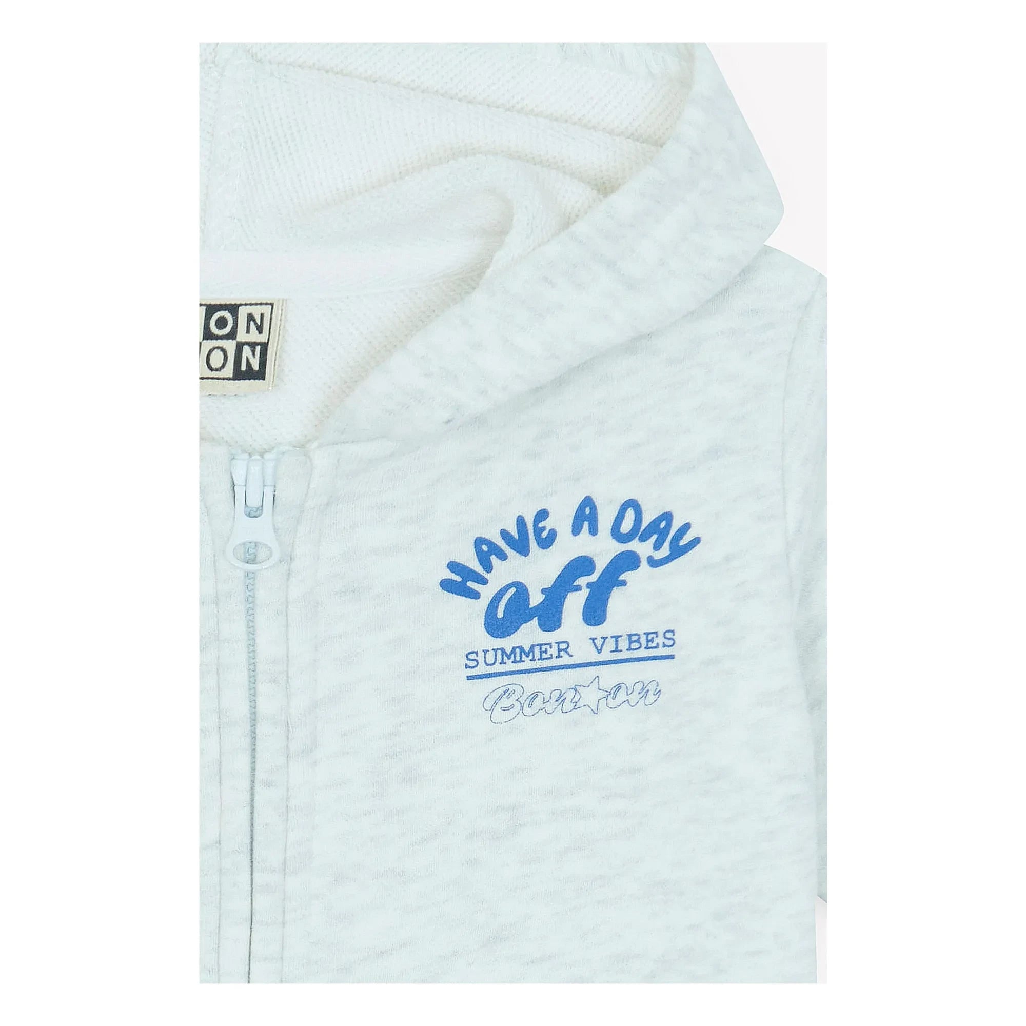 Bonton - Lu Dayoff Gepunktetes Kapuzen-Sweatshirt | Grau