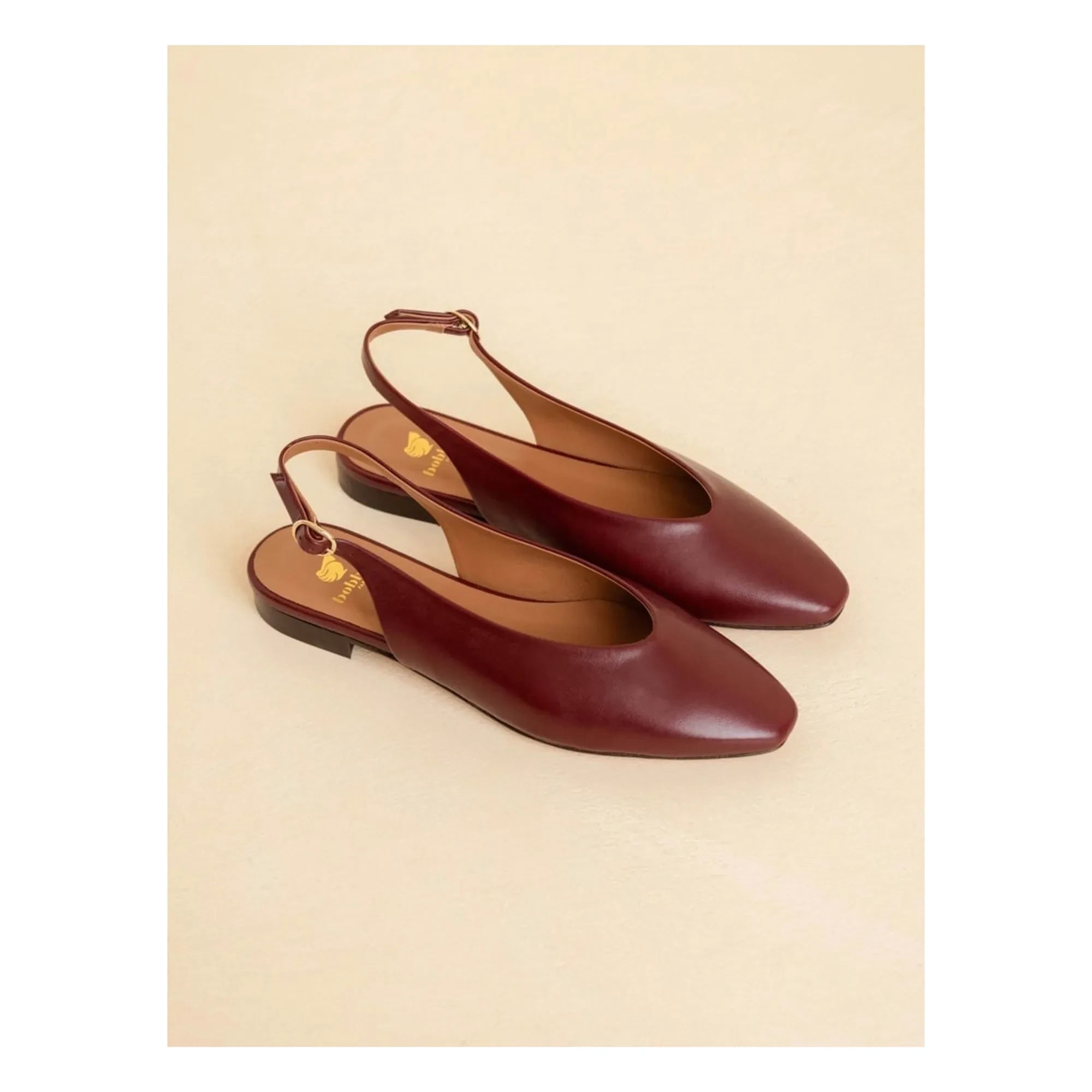 Bobbies - Anouk Leather Ballerina | Garnet