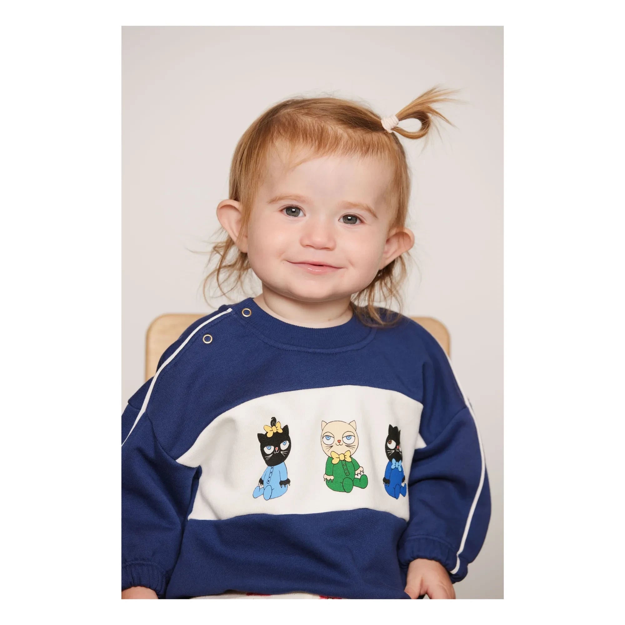 Mini Rodini - Bio-Baumwoll-Sweatshirt Animals | Dunkelblau