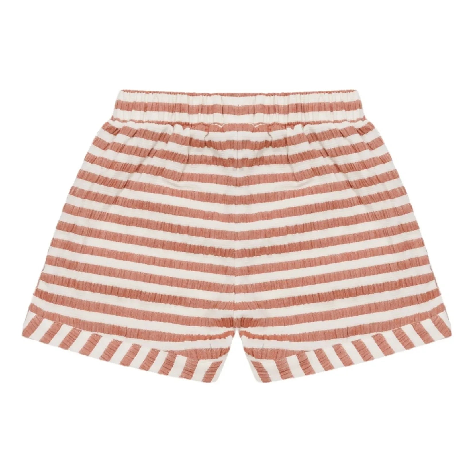 Donsje – Kaatio Gestreifte Bio-Baumwollshorts | Camel