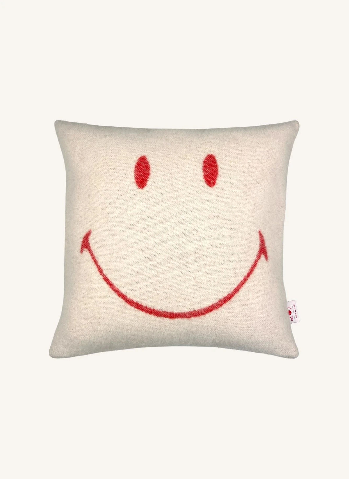 Maison Deux - غطاء وسادة من الصوف - Maison Deux x Smiley | إكرu