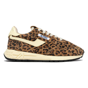 Autry - Reelwind Leopard Suede Sneakers | Brown