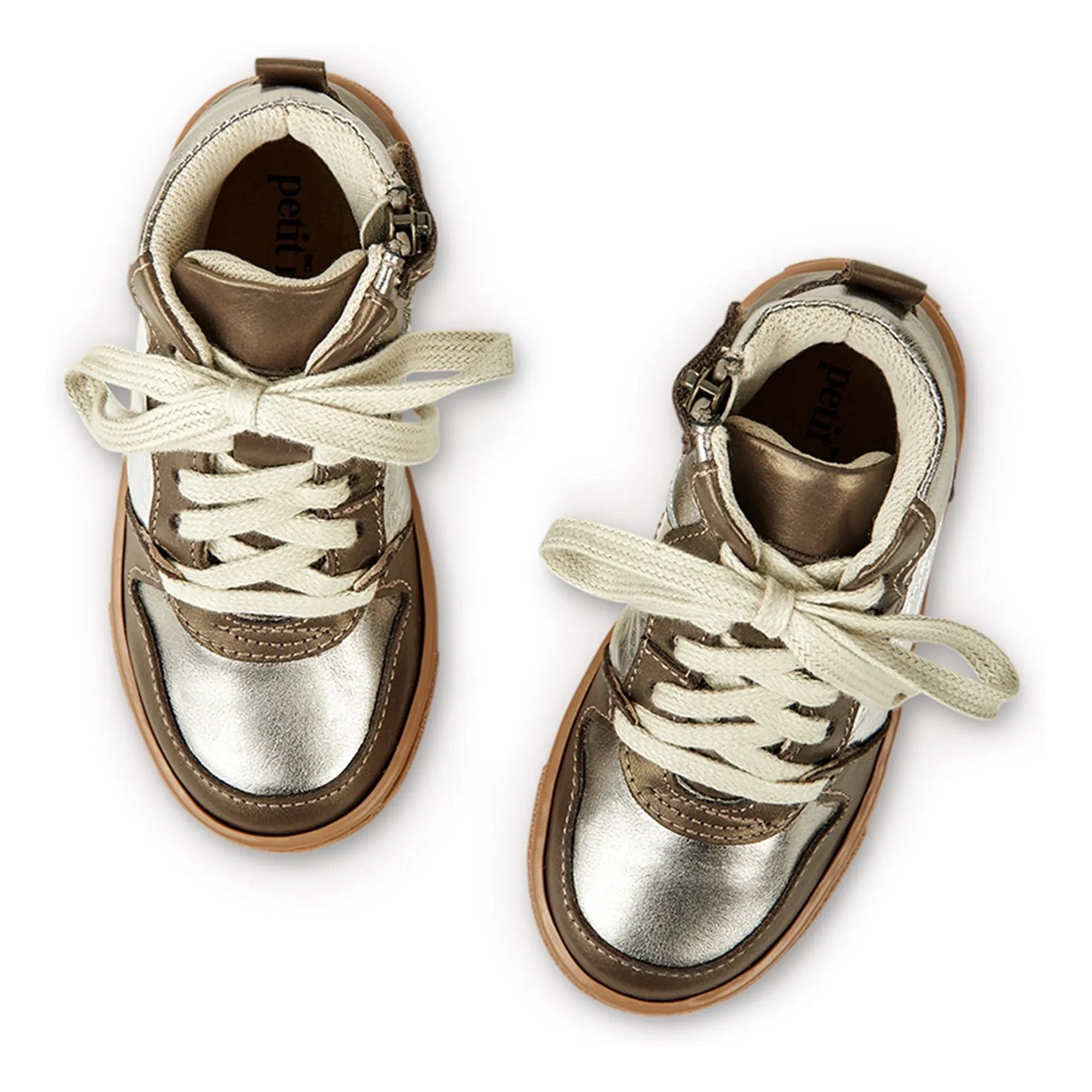 Petit Nord - Dağ Bağcıklı ve Fermuarlı Sneakers | Gümüş