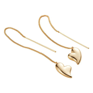 Jenny Bird - Puffy Herzohrringe | Gold