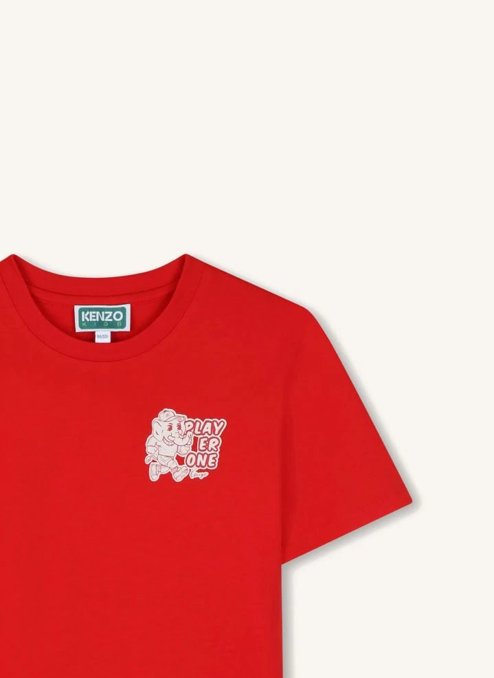 Kenzo - Elephant Player One T-Shirt | Rot