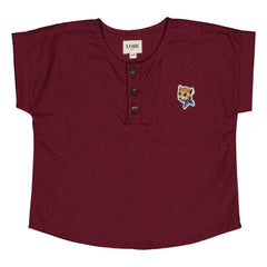 Loir - Leinenjacke Kurta | Bordeaux