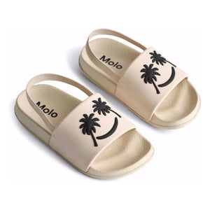 Molo - Zhappy Palm Smile Plaj Sandaletleri | Ecru