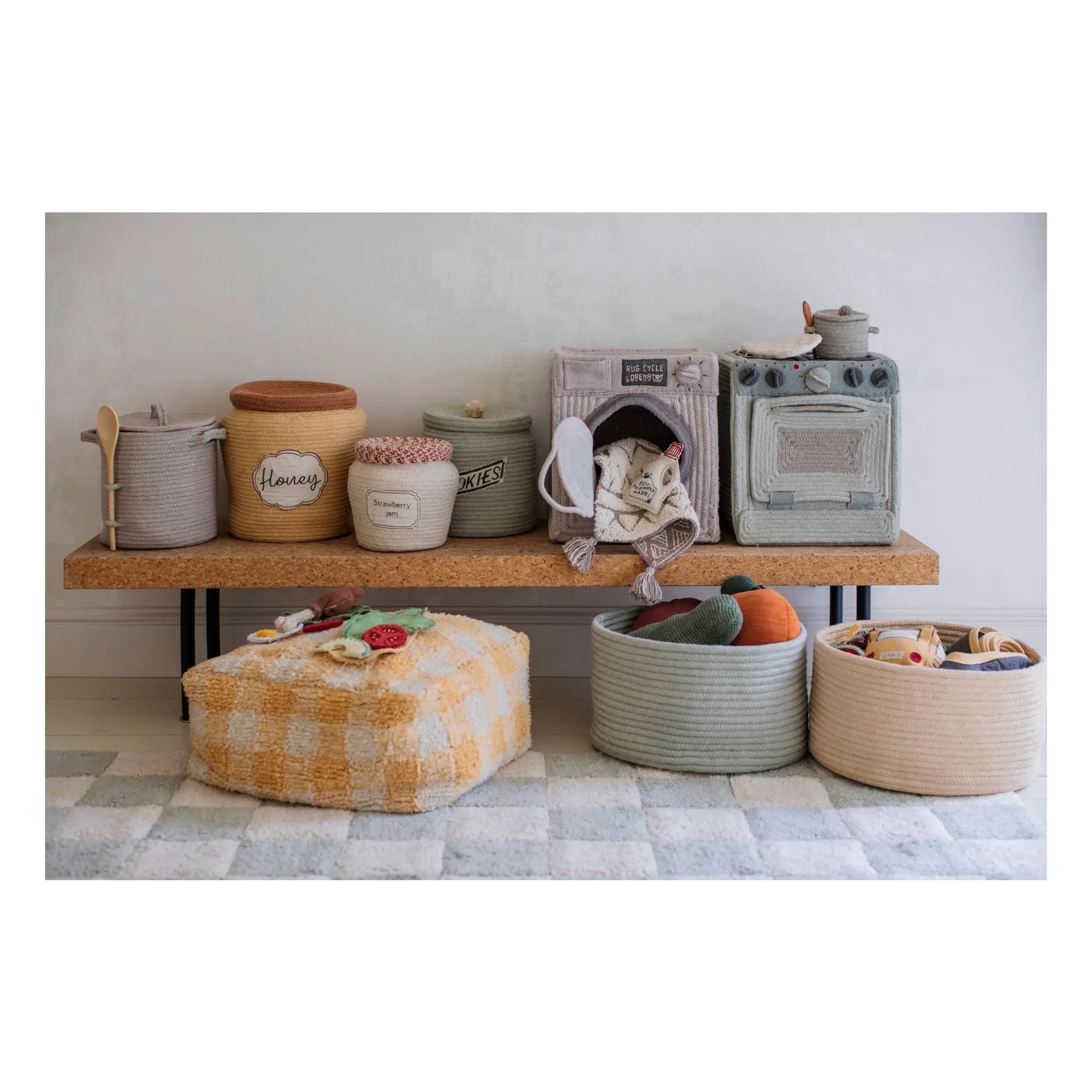 Lorena Canals - Reçel saklama sepeti | Sarı