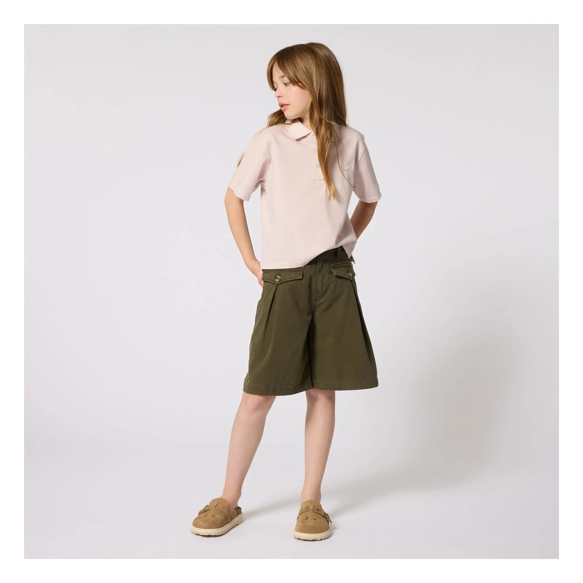 Zadig & Voltaire - Flep cepli Bermuda şort | Haki