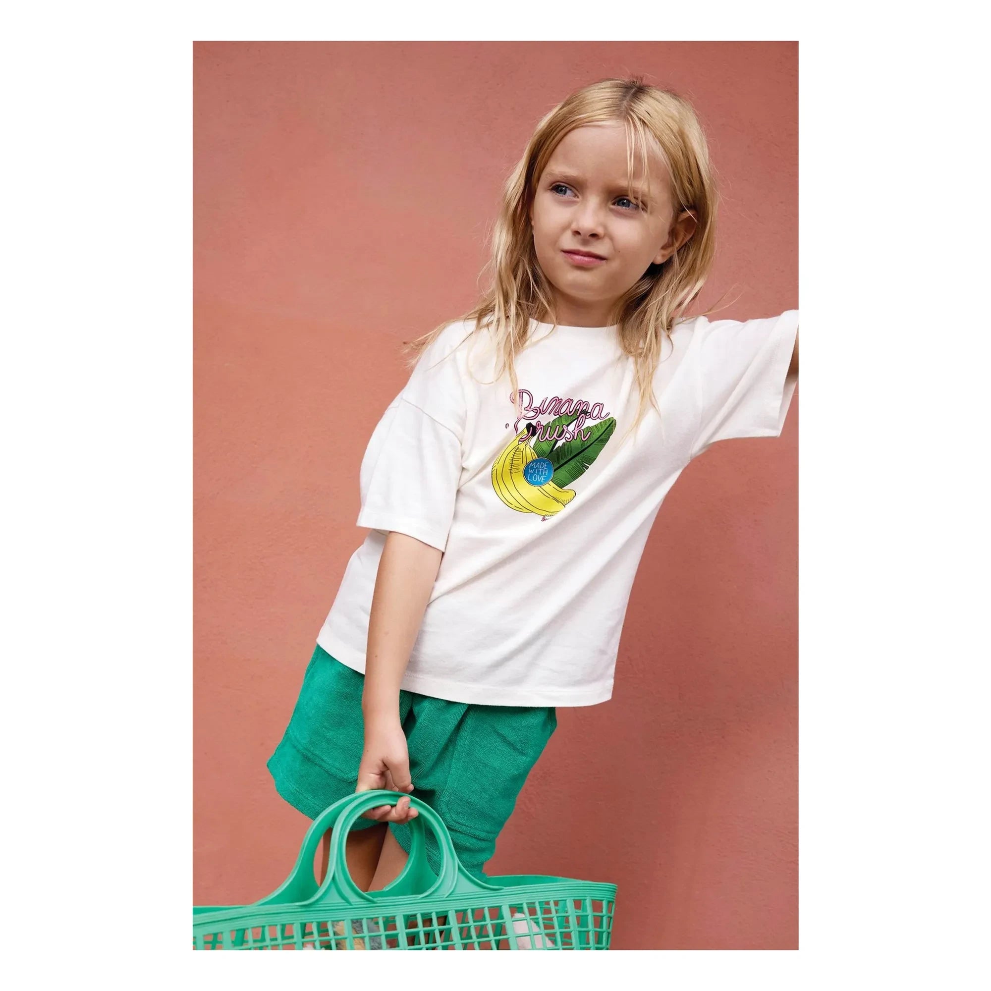 Bonton - Nono Handtuch-Shorts | Smaragdgrün