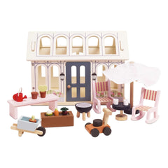 Le Toy Van - Bir bebek evi için veranda ve sebze bahçesi