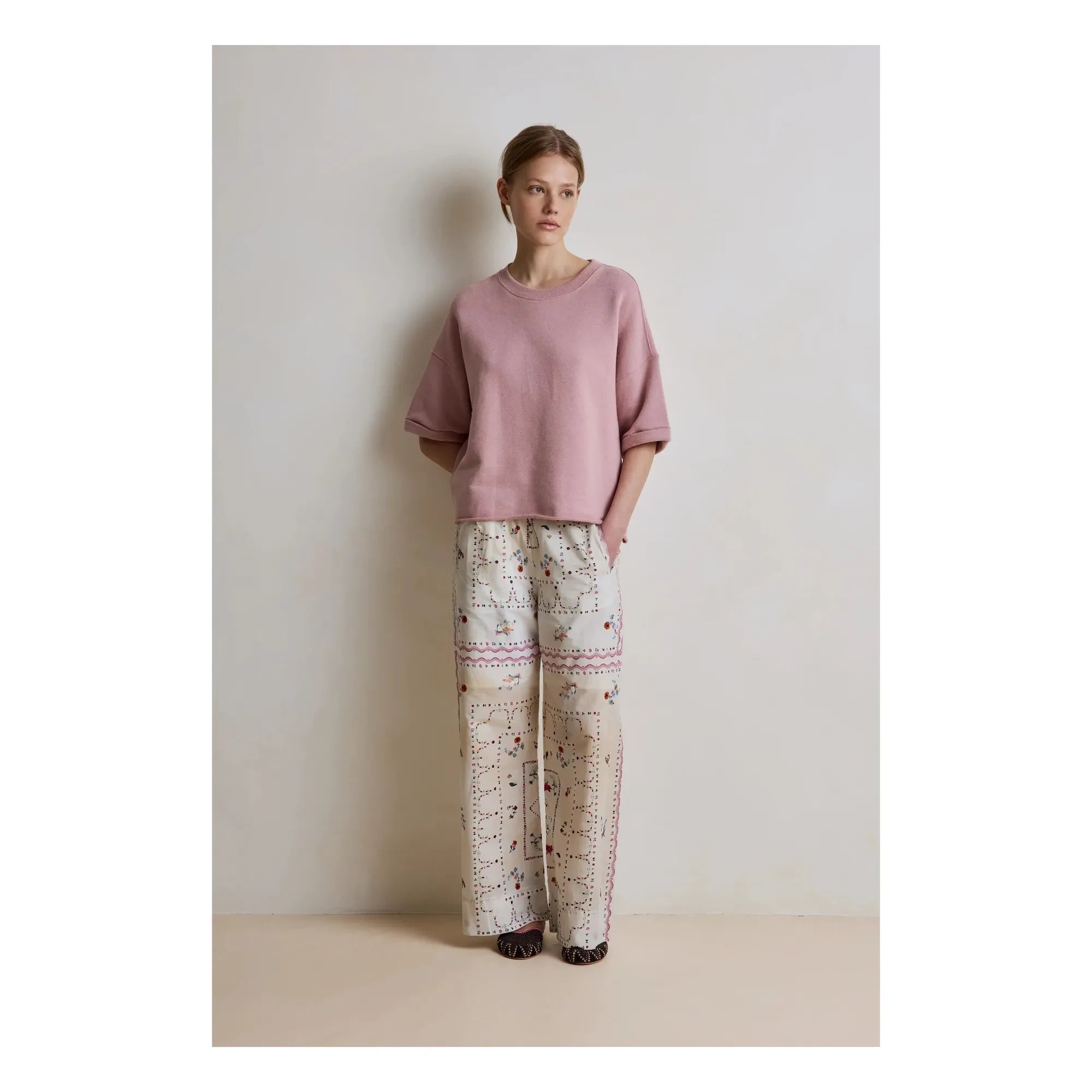 Hod - Solange Pamuklu sweatshirt | Mürdüm