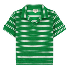 We Are Kids – Gestreiftes Poloshirt aus Bio-Baumwolle Leonard | Grün
