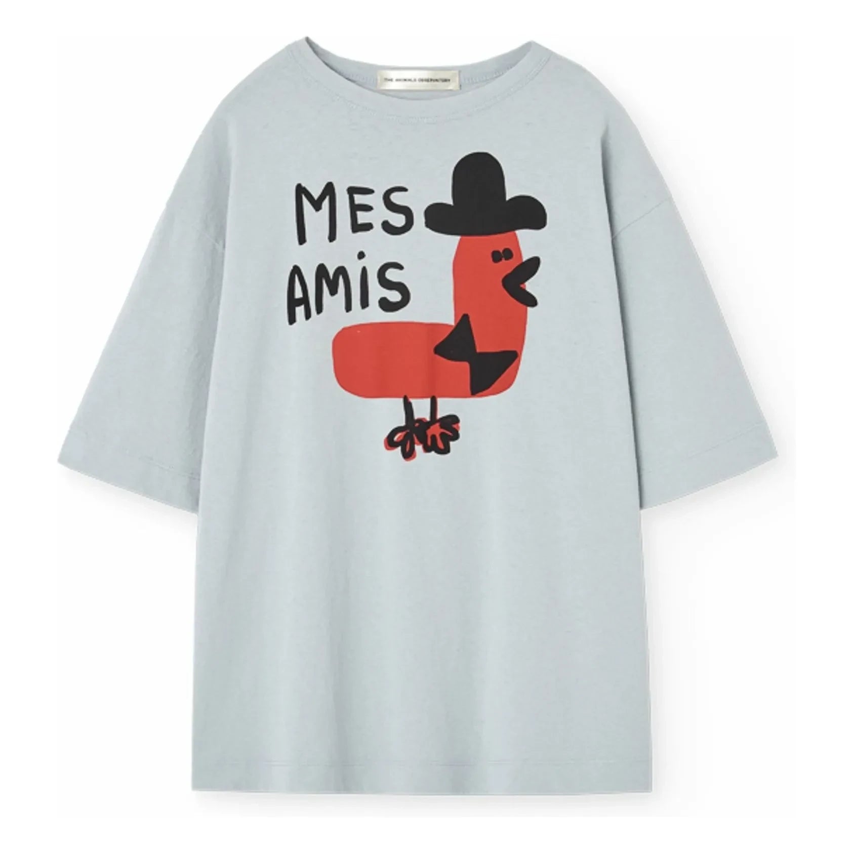The Animals Observatory - Collie Mes Amis organik pamuklu Tişört | Açık mavi
