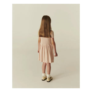 Copenhagen Colors – Lochmuster-Kleid aus Bio-Baumwolle | Pfirsich