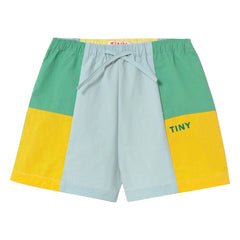 Tinycottons - Renk bloklu şort | Mavi