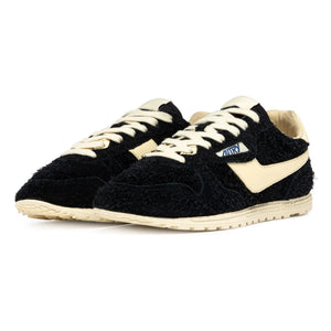 Autry - Windspin Low İki Renkli Süet ve Deri Sneaker | Siyah