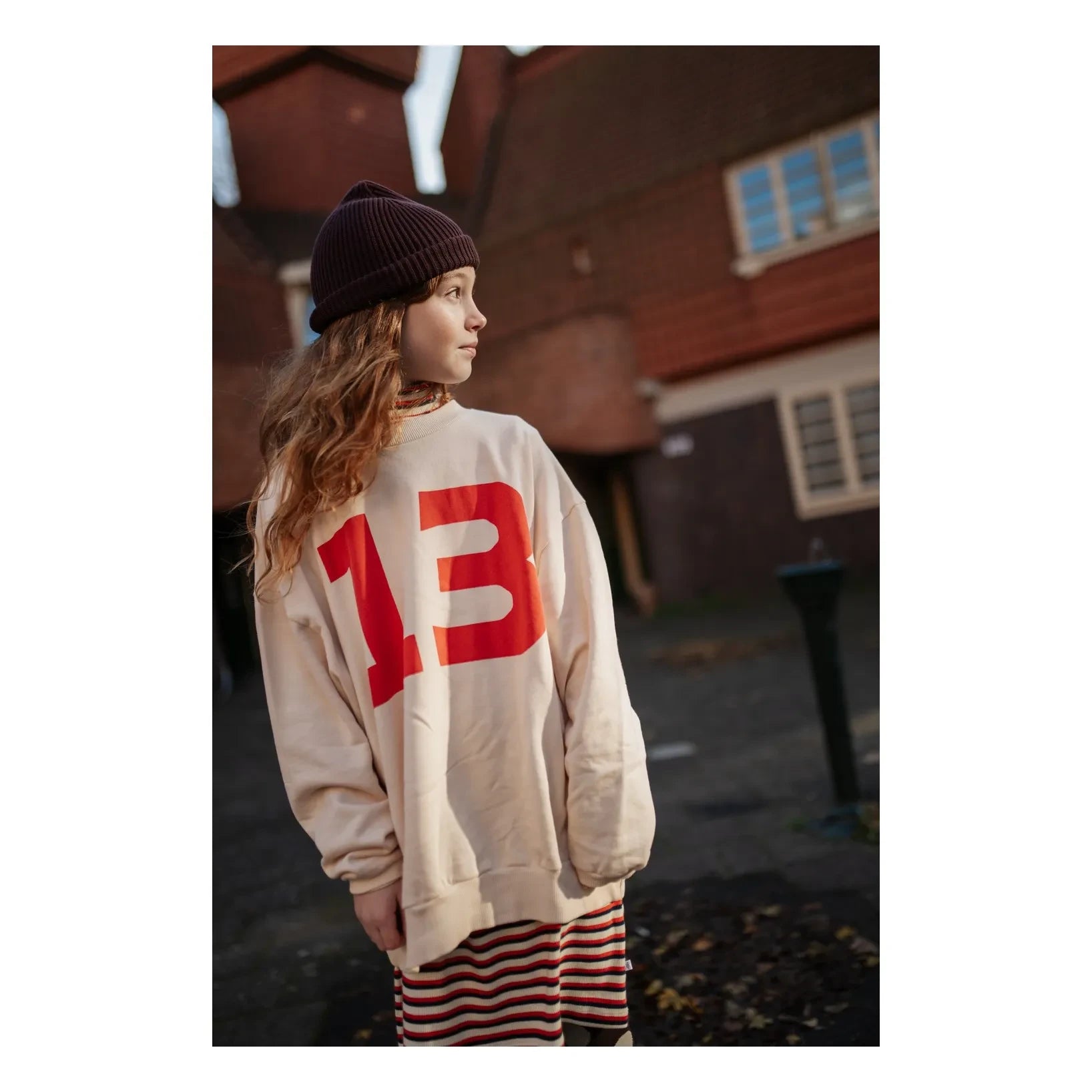 Repose AMS - 13 Organik Pamuklu Sweatshirt | Ekru