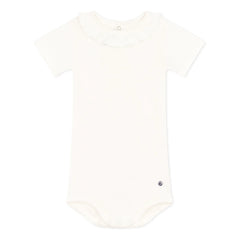 Petit Bateau – Body Maggie mit Rüschen | Ecru