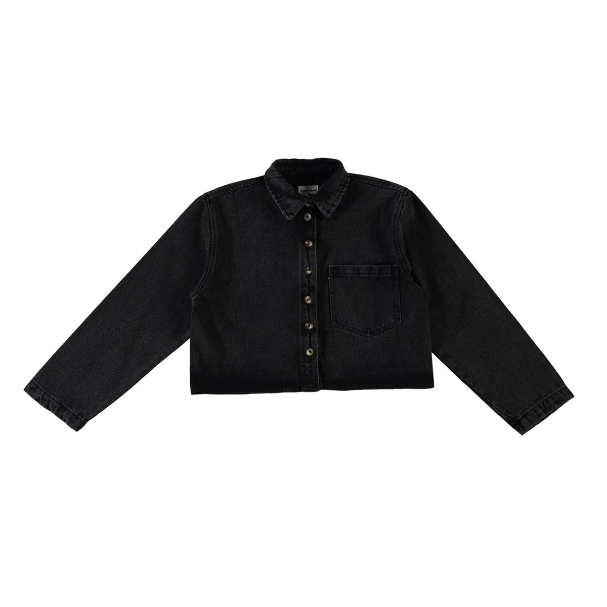 Poudre Organic - Mandarine Denim Shirt | Black