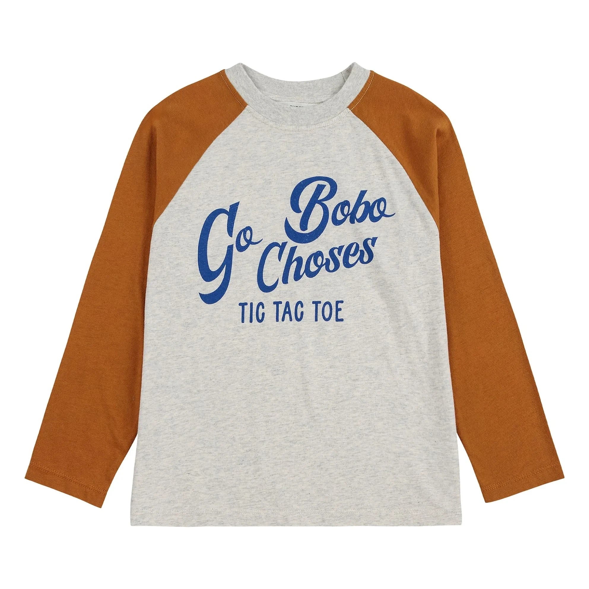 Bobo Choses - Color Block T-shirt Bobo Choses Organic Cotton | Heather Gray