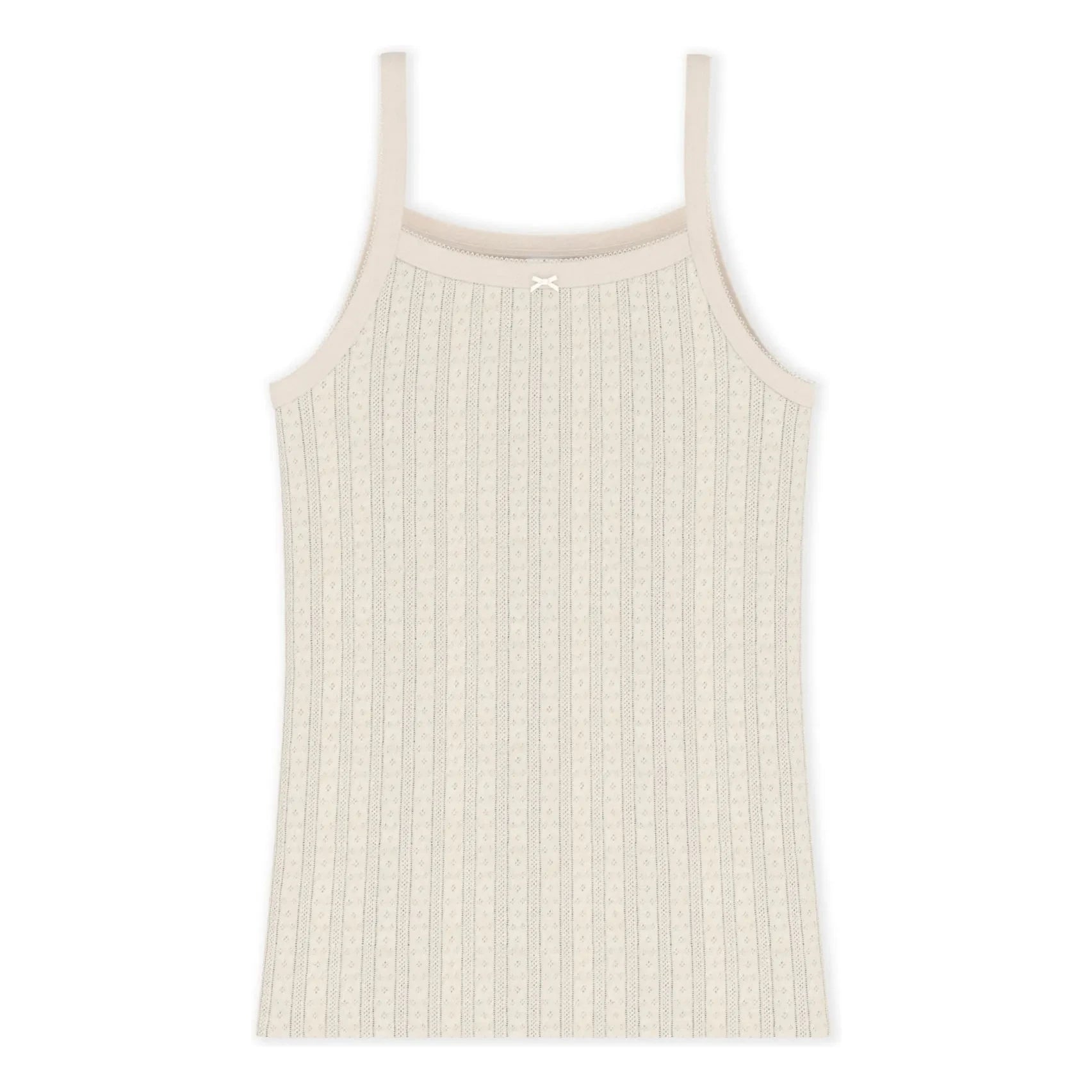 Petit Bateau - Ribbed Tank Top | Ecru