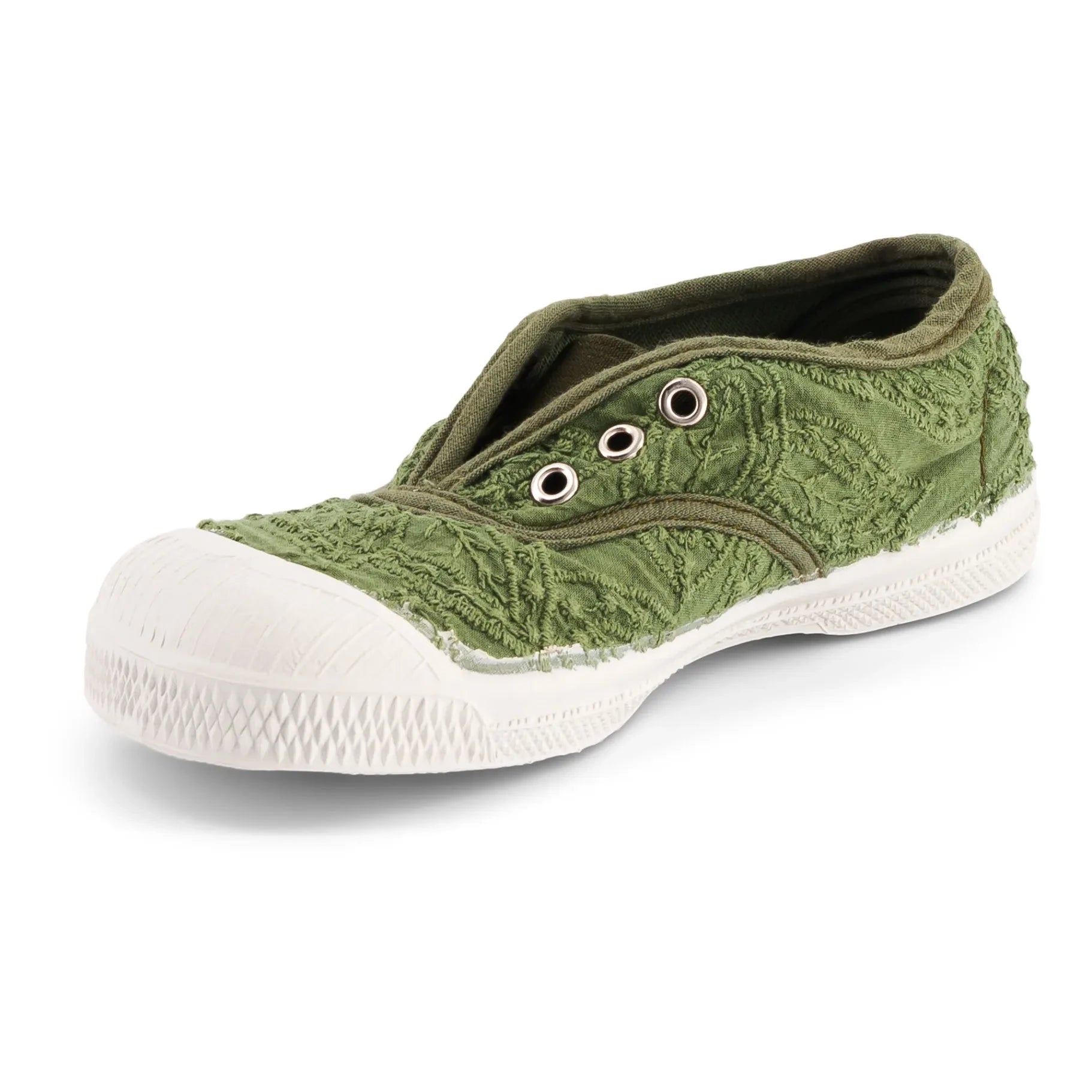 Bensimon - Tennis Elly Broderie Anglaise | Haki
