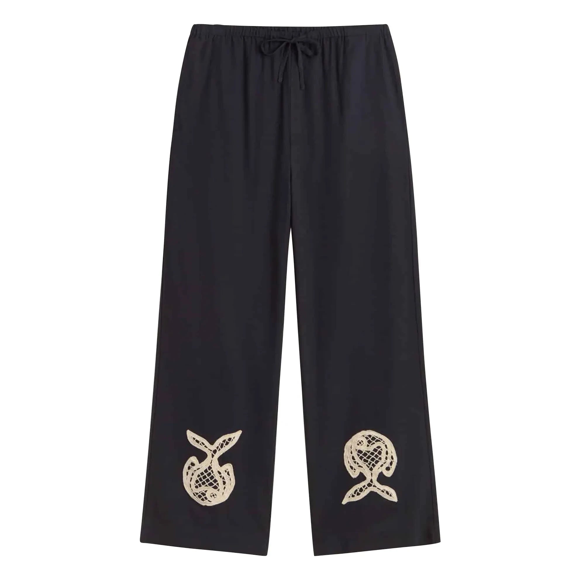 Thinking Mu - Brigitte Fish Bio-Baumwollhose | Marineblau