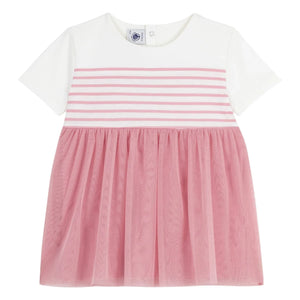 Petit Bateau - Barlotta organik pamuklu elbise | Pembe