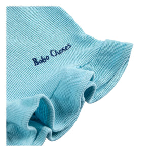 Bobo Choses - Bobo Choses Bio-Baumwoll-Rüschenshorts | Hellblau