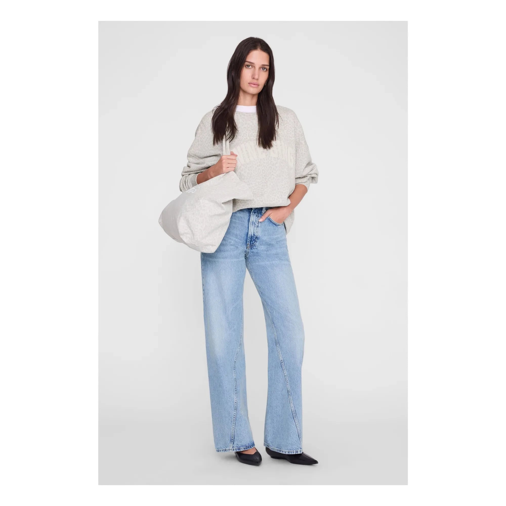 Anine Bing - Miles sweatshirt | Gri melanj