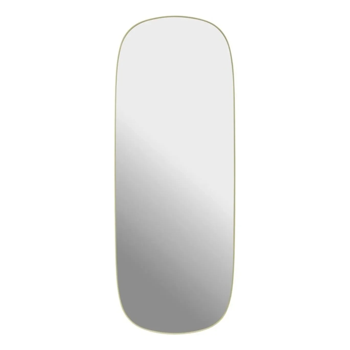 Muuto - Çerçeveli ayna 118x44.5 cm | Soluk sarı